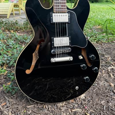 1982 Gibson ES-335 Dot - Ebony - SUPER CLEAN - collector grade with hang tags image 3