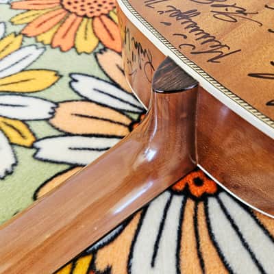 Robert Johnson Tribute Guitar - Delta Blues Parlor Guitar Autographed by BB King, Robert Cray, Buddy Guy, Jeff Healey image 12
