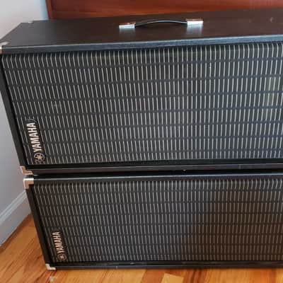 Pair Of Vintage Yamaha S0110T 1977 Black PA Speakers image 3