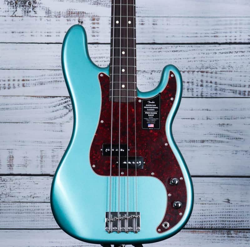 *DEMO* Fender AM Professional Classic Precision Bass | Faded Sherwood Green Metallic image 1