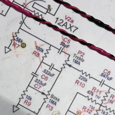 Wiring Harness for Single Cab, Vintage Style Speaker Cable, Switchcraft 1/4” Input Jack, .205” Spade Terminal (bare ends available) 18AWG Black/Red, ~2 ft, 24/30/36 inches (2/2.5/3 ft) or any other custom length image 4