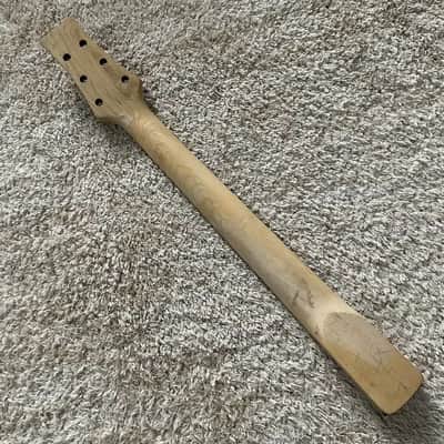 Black Maple Wood Electric Guitar Neck, 22 Frets image 6