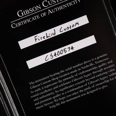 Gibson Custom Shop Made 2 Measure Firebird Custom Silver Sparkle 8.8 #CS400574 image 16