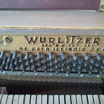 Wurlitzer Spinet Piano early 1950s Dark Brown image 2
