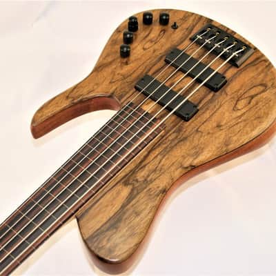 JCR SJ 5 Black Limba Fretless image 6