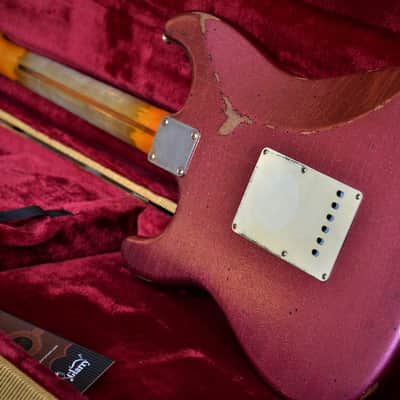 American Fender Stratocaster Custom Pink Sparkle image 10