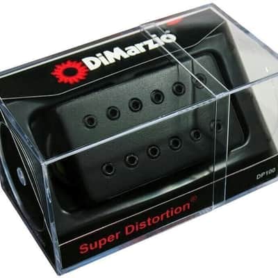 DiMarzio DP100 SUPER DISTORTION® F-spaced, Black Metal cover with Black pole- NEW image 3