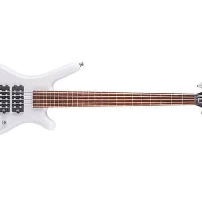 Warwick RockBass Corvette $$-4 String - Solid White High Polish image 9