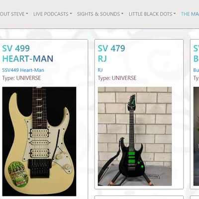 Ibanez Steve Vai Owned Signed JEM Universe 7-String White Electric Guitar w/ OHSC image 18