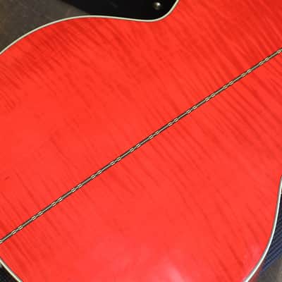 2015 Gibson SJ-200 Acoustic Guitar Trans Cherry Red + OHSC Owned By Lzzy Hale & Joe HottingerHalestorm image 15