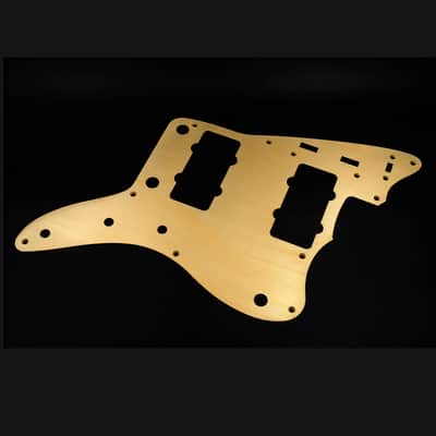 HERAD 9-hole Jazzmaster Pickguard. Gold Anodised Aluminium. 58/59 style. Anodized Scratchplate. image 11