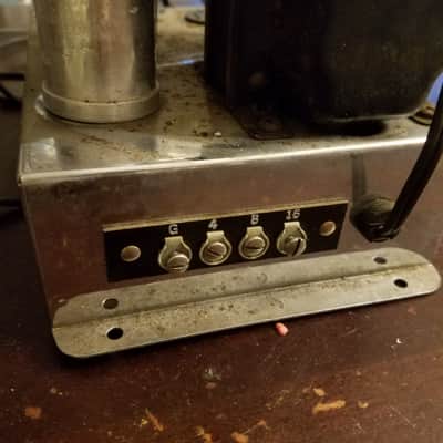 Craftsmen Rare mono tube amp dual 6W6 10 watt C450 1954 - chrome image 8