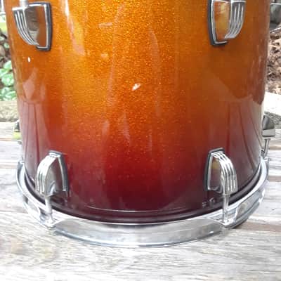 Ludwig Accent CS Custom Amber Sparkle Fade 12"x8" tom image 4