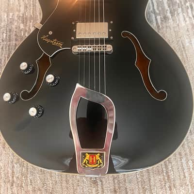 Hagstrom Viking Left-Handed Black w/ factory hard case image 4