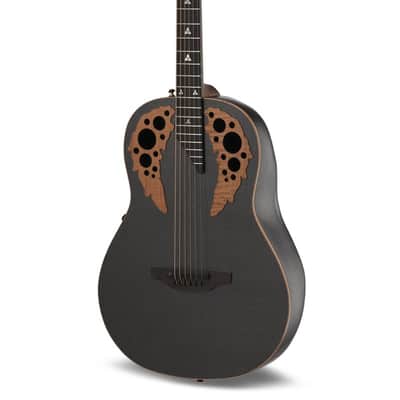Adamas by Ovation U581T-FM Carbon Fiber Top Mid-Depth Non-Cutaway 6-String Acoustic-Electric Guitar w/ABS Case image 4