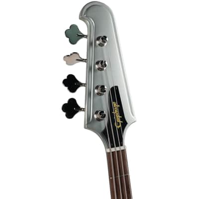 EPIPHONE THUNDERBIRD '64 - SILVER MIST WITH BAG image 4
