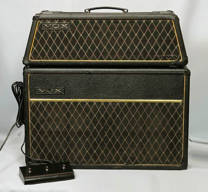 Vox V1083 Berkeley III Super Reverb 2-Channel 35-Watt 2x10" Piggyback Guitar Amp 1969 - 1970 - W/ New MOX V42 Pedal image 1