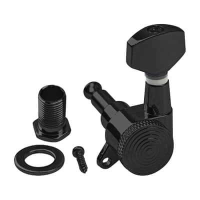 3L3R Guitar Machine Heads Locking Tuning Key Pegs Tuners Replacement Compatible with Stratocaster Telecaster Electric or Acoustic Guitars (Black) image 3