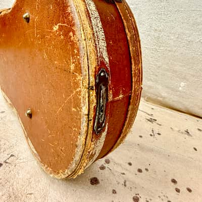 1950's Gibson Les Paul Guitar Case Brown-Pink Lifton 4 Latch Flat Top ~1952-1954 image 15