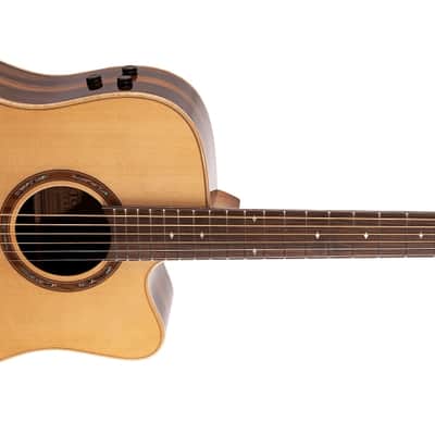 Teton STS180CENT-AR Dreadnought, Solid Spruce Top, ebony back & sides, armrest, Fishman Flex Electro image 7