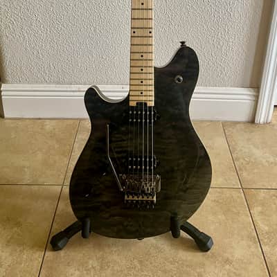 EVH Wolfgang WG Standard Quilted Maple Left-Handed Electric Guitar - Transparent Black w/ Gig Bag image 9
