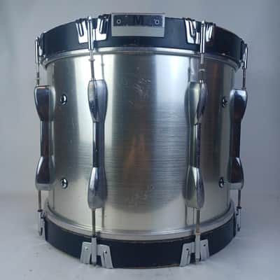 Pearl 14x18" Marching Percussion Bass Drum Silver Shimmer Marcher Kick Set 6Ply image 5