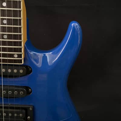 Samick Superstrat made in Korea Superstrat blue Hss image 3