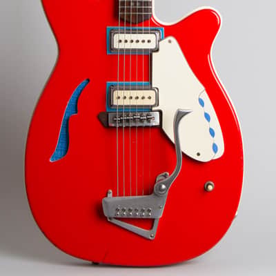 Micro-Frets Covington Semi-Hollow Body Electric Guitar (1968), ser. #1291, original black tolex hard shell case. image 3