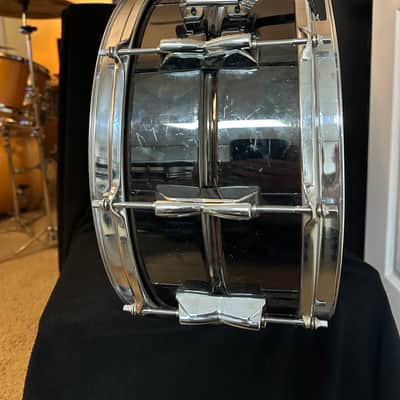 Yamaha 6.5x14 Manu Katche Signature Snare Drum 1990’s - Black Nickel image 8