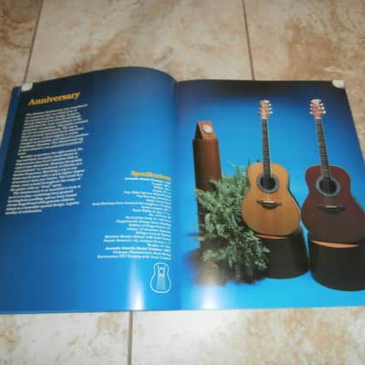 Vintage 1980 Ovation Acoustic/Acoustic Electric Guitar Catalog! Rare Original Case Candy, Paperwork! image 4