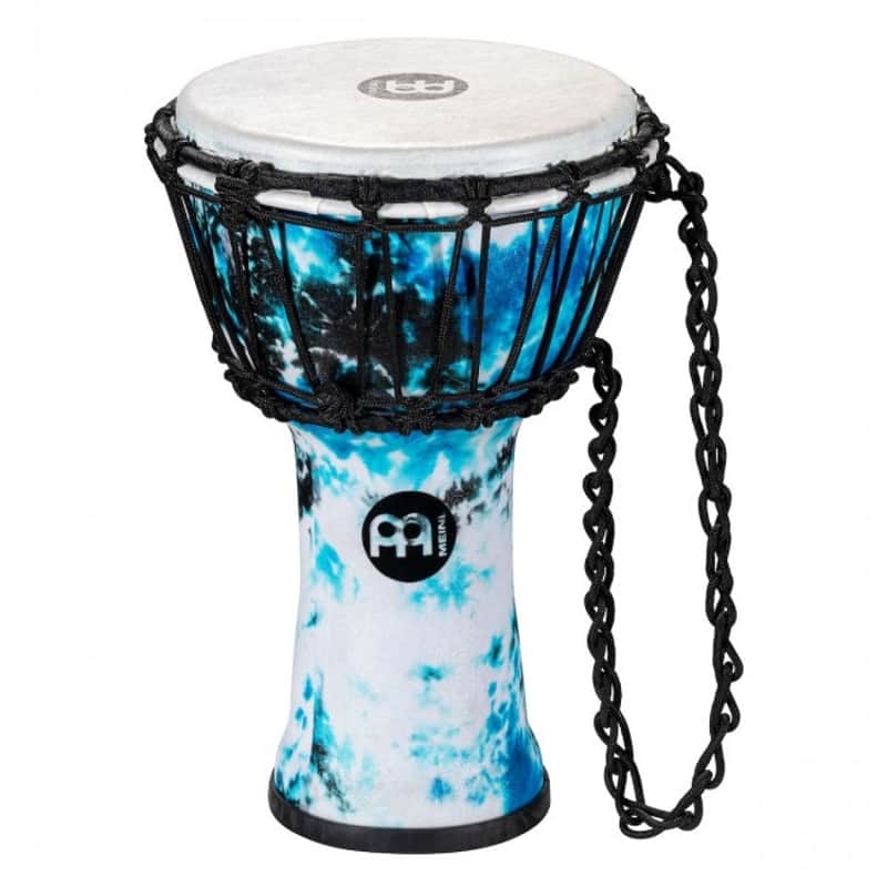 MEINL JRD-GB Synthetic Djembe 7 Zoll Galactic Blue Tie Dye image 1