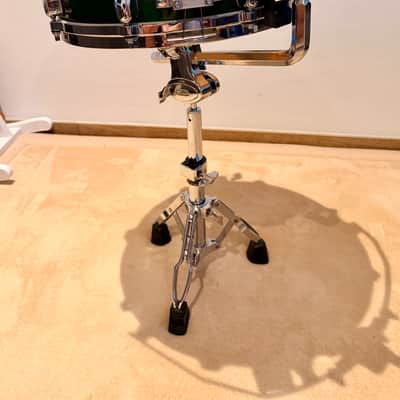 Tama Starclassic Maple 14x6.5 British Racing Green MIJ + Original Air Ride System + Stand image 10