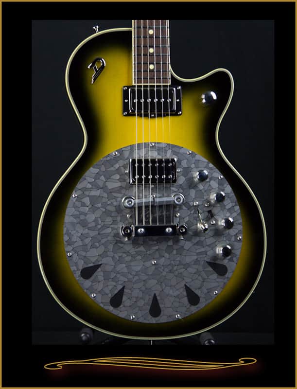 Duesenberg Rezobro Electric Hybrid Resonator Guitar 2-Tone Sunburst image 1