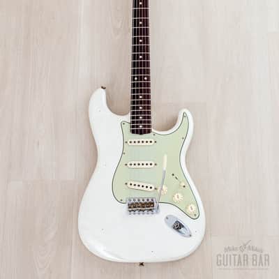2023 Fender Custom Shop Limited Edition 1959 Special Stratocaster Journeyman Relic Olympic White w/ Case, CoA image 2