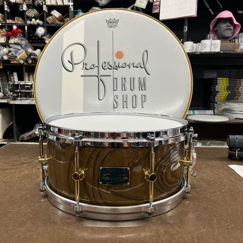 Canopus - HS-1465 - Zelkova 6.5x14 Snare Drum - Ninja Black Lacquer image 1