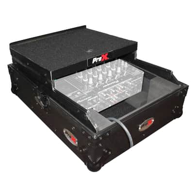 Pro-X XS-M12LTBL Black FInish 12" Universal Mixer Case W/ Laptop Glide Shelf image 7