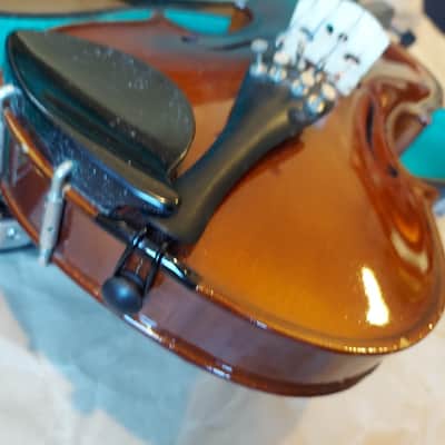 Josef Lorenz Luby Schonbach size 3/4 violin, Czech, Glasser Bow image 14