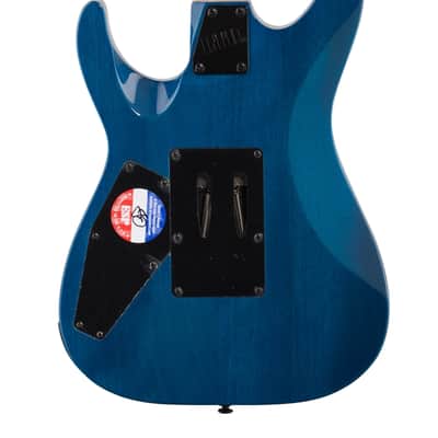 ESP LTD MH203QM Electric Guitar See Thru Blue image 6