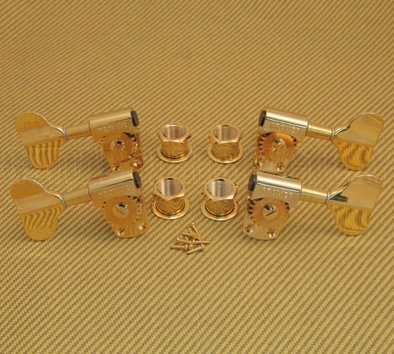 145G Grover Titan 2+2 Headstock Gold Bass Tuners image 1