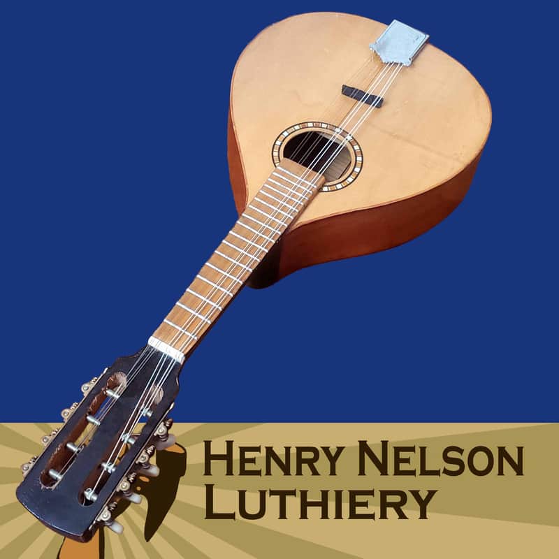 Mandolin, Handmade Spanish-Style Flat Top, All Solid Wood, Luthier Setup Video W/Gig Bag image 1