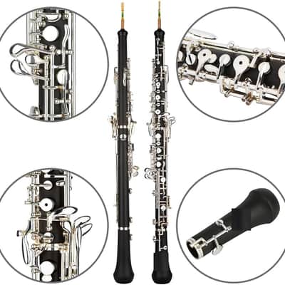 Oboe C Key Plated Silver Woodwind Musical Instrument for Beginner image 2