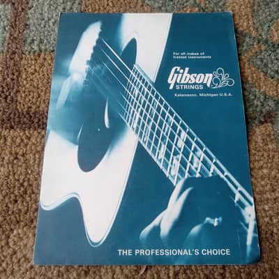 Vintage 1971 Gibson Strings Catalog! Rare, Original Case Candy, Paperwork! image 1