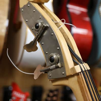 Handcrafted All-Wood Tololoche (Double Bass) with Wood Stripe Edge image 3