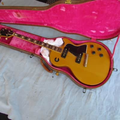 1958 Gibson Les Paul Special Tenor All Original TV Yellow With Original 5 Latch Lifton Case image 1