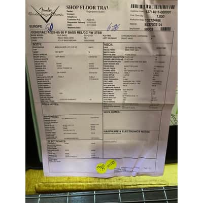 Fender Custom Shop Precision Bass 1960 Relic 3TSB Black Pickguard image 13