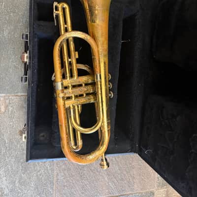 Bach Mellophone,  with case and mouthpiece,  Gold. USA image 7
