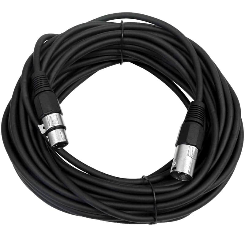 Seismic Audio SAXLX-50 XLR Male to XLR Female Mic Cable - 50' image 1