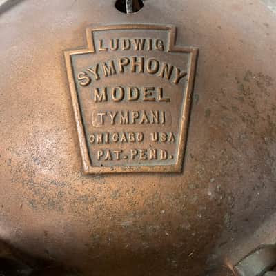 Vintage Ludwig Set of 3 Symphonic Tympani image 9