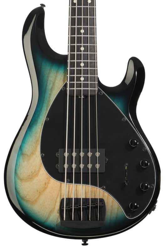 Ernie Ball Music Man StingRay 5 Special 5-string Electric Bass Guitar -Mean Blue Burst  Ebony Fingerboard image 1
