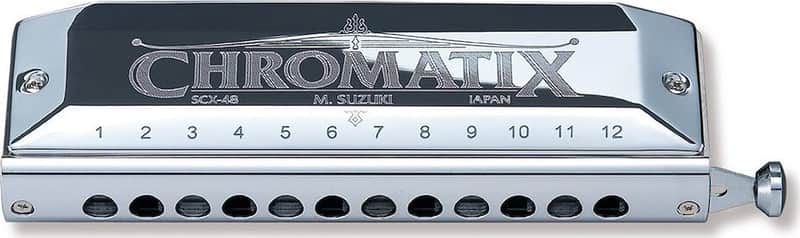 Suzuki SCX-48-C Deluxe Chromatic Harmonica. C image 1